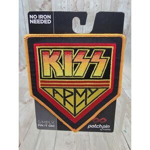 KISS Army Patch Pin No Iron Needed Embroidered Figpin 2019